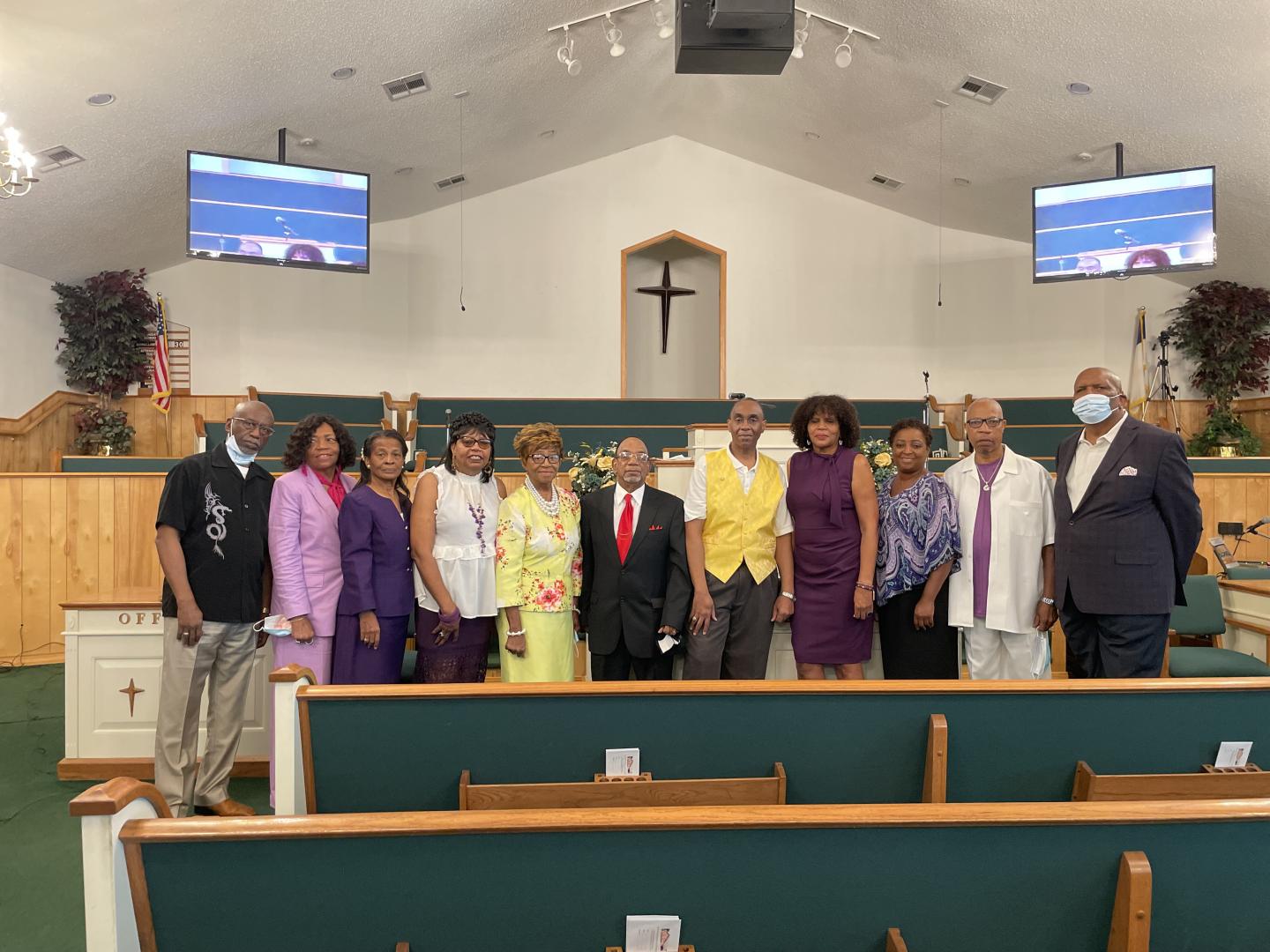 Family at the Mt.Sinai Missionary Baptist Church, Shreveport, LA